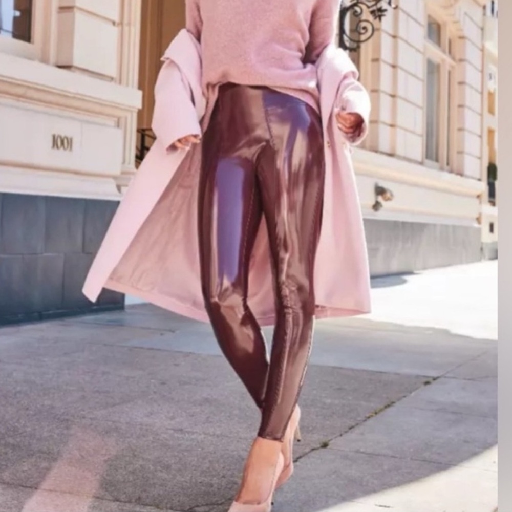 SPANX Faux Patent Leather Leggings